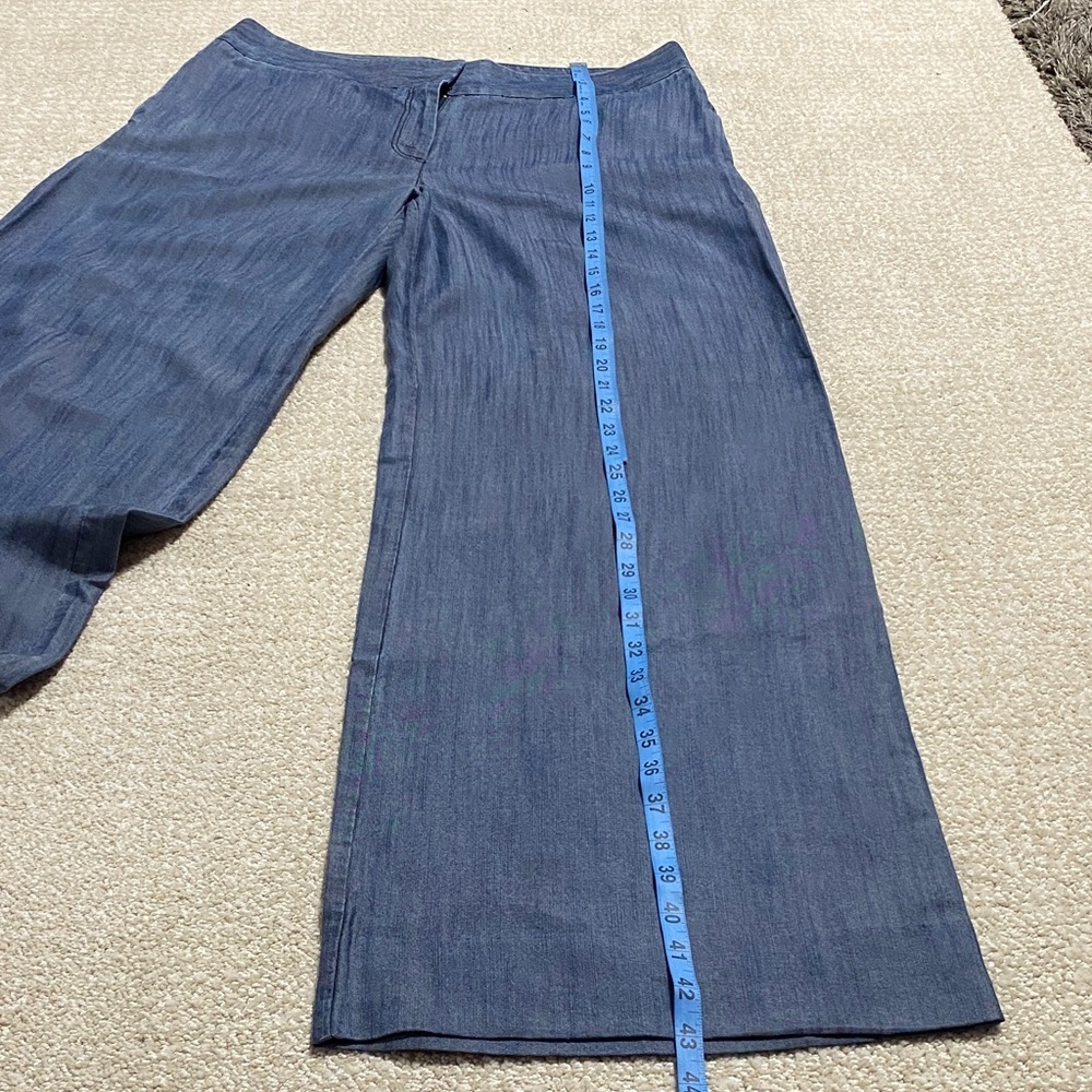 Tommy Bahama Blue Straight Leg Pants Size 10 100% tencel lyosel - Picture 13 of 16